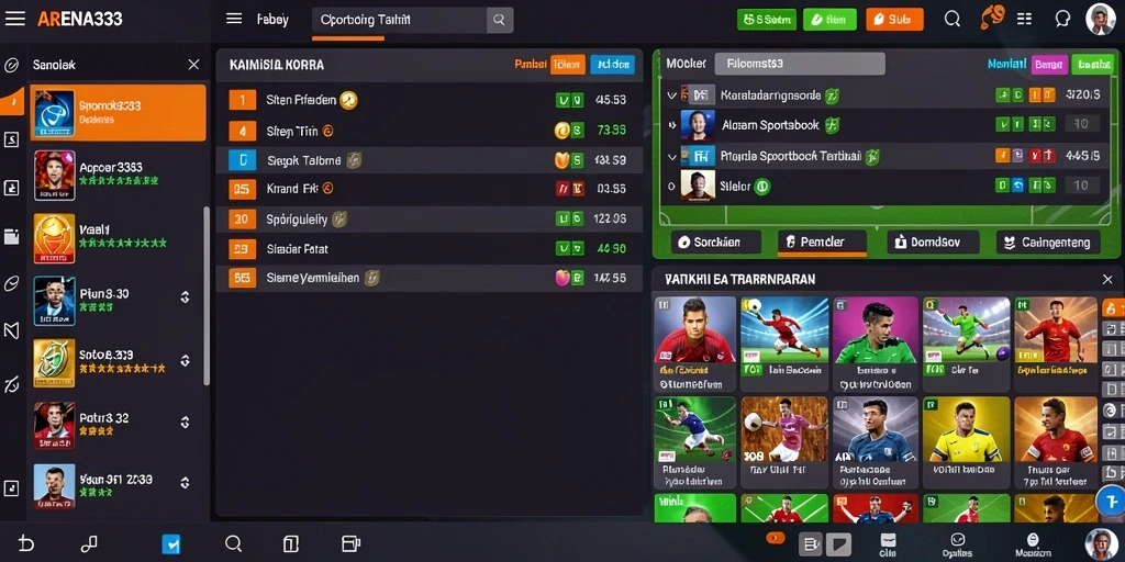 Tampilan gameplay yang menarik dari aplikasi Sportsbook ARENA333.