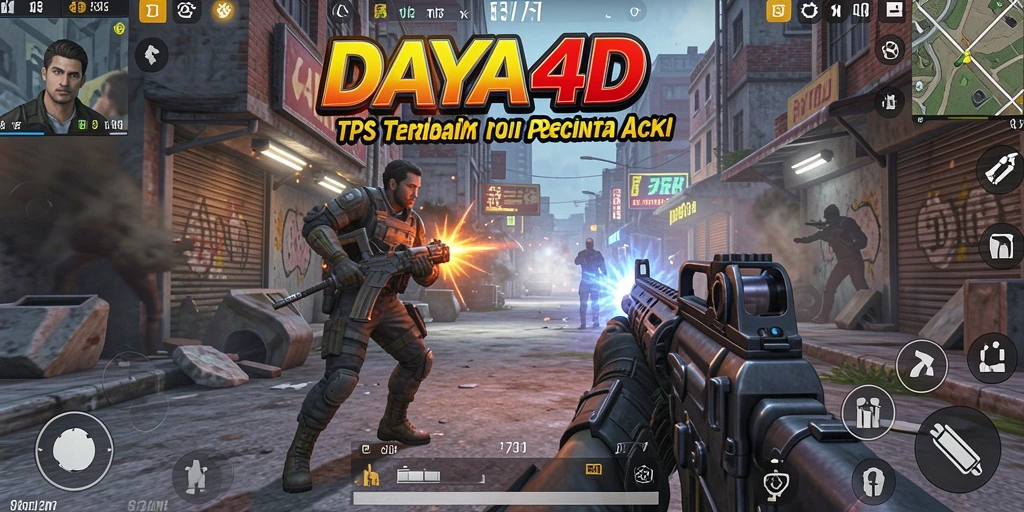 Tampilan gameplay seru dalam pertempuran TPS di DAYA4D.