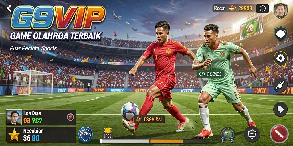 Tampilan gameplay G9VIP dengan berbagai pilihan olahraga yang menantang.