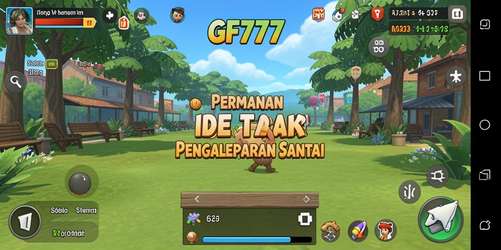 Tampilan gameplay GF777 yang menenangkan dan menyenangkan.