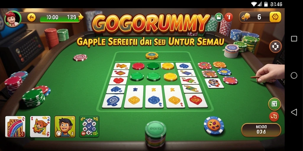 Tampilan gameplay Gaple yang seru dan interaktif.