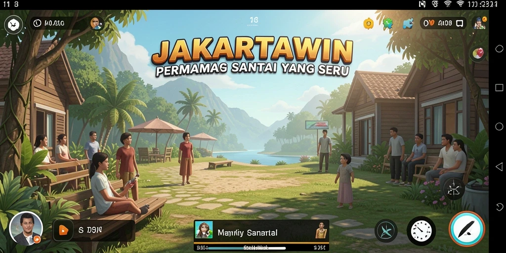 Tampilan gameplay seru dari JAKARTAWIN yang menghibur.