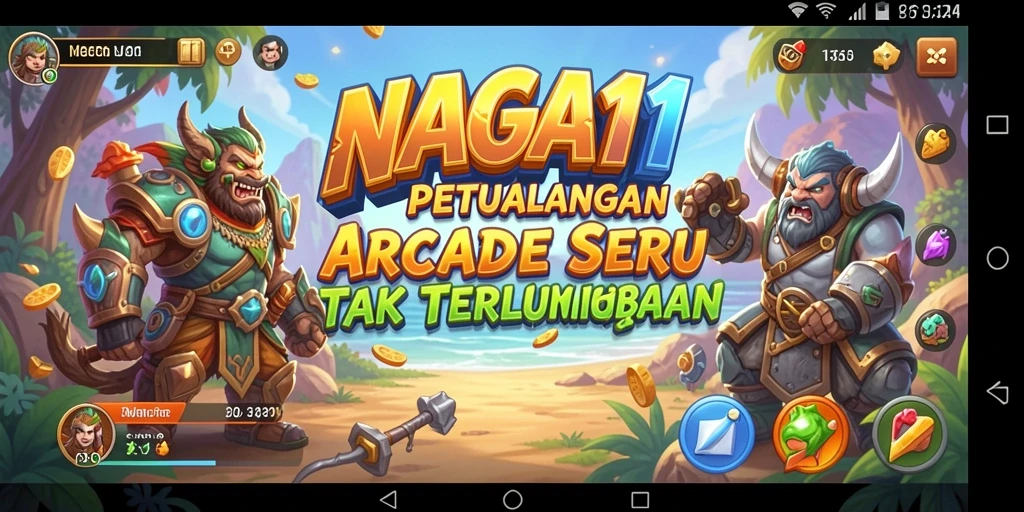 Gameplay NAGA11 yang penuh aksi dan tantangan seru.