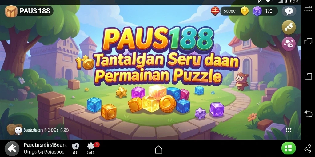 Tampilan gameplay seru dari PAUS188 yang penuh dengan tantangan Puzzle.