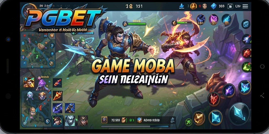 Screenshot PGBET yang menunjukkan aksi seru dalam permainan MOBA.