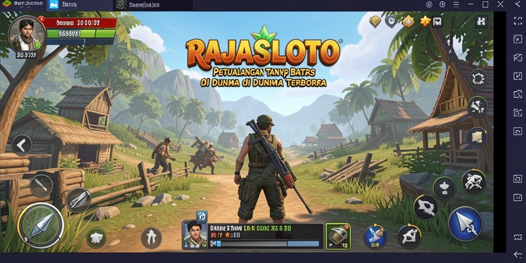 Tampilan gameplay yang menakjubkan di dunia terbuka RAJASLOTO.