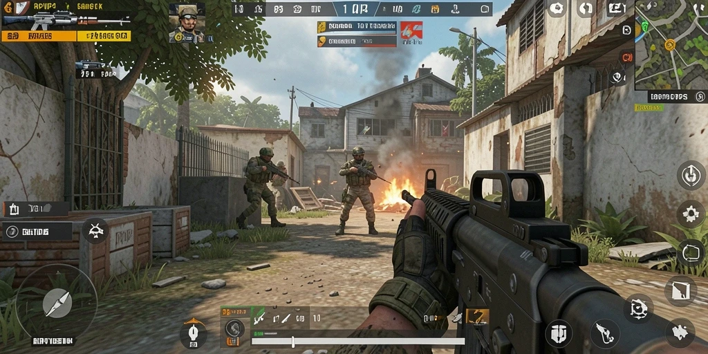 Screenshot gameplay RPVIP4 yang menunjukkan aksi seru dalam TPS.