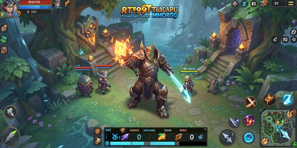 Tampilan gameplay yang mendebarkan dalam dunia fantasi MMORPG