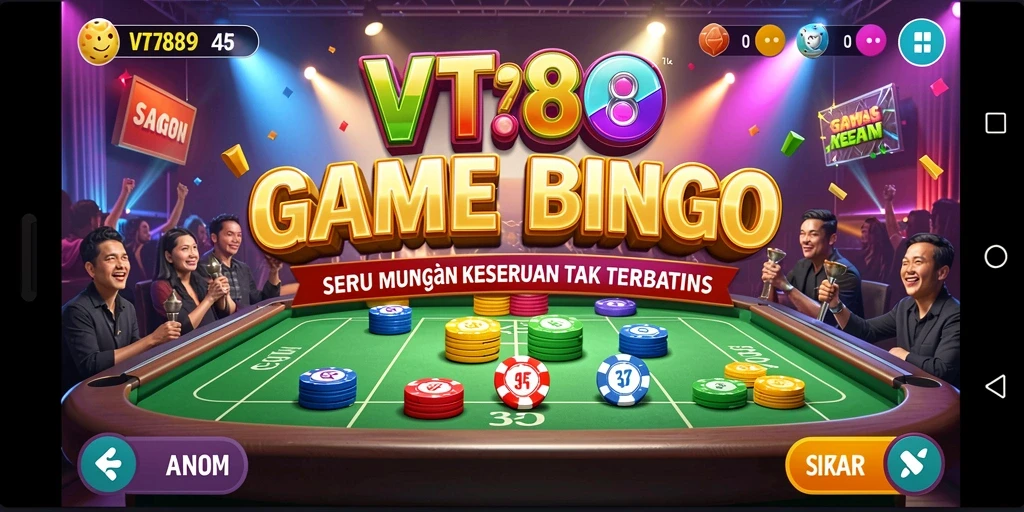 Screenshot utama VT789 menampilkan gameplay seru Bingo yang mendebarkan.