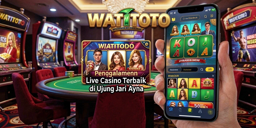 Tampilan gameplay Live Casino yang seru dan interaktif di WATITOTO.
